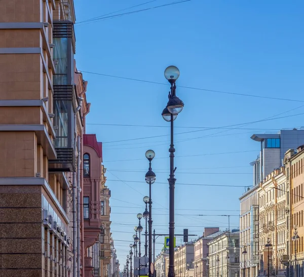 Straat landschap van de oude stad — Stockfoto