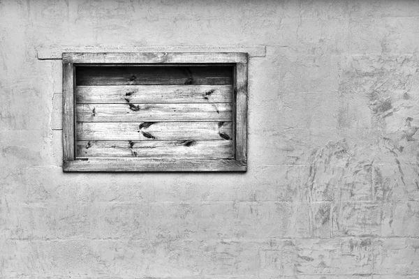 Stare tynkowane ściany z małą niszę zamkniętą w stylu Vintage — Zdjęcie stockowe