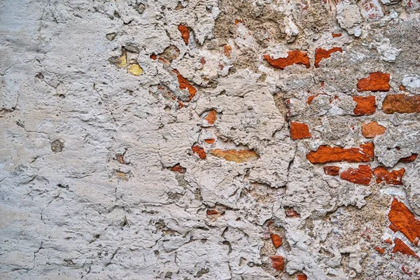 Texture Astratta Della Superficie Del Vecchio Muro Mattoni Cemento Sfondo — Foto Stock
