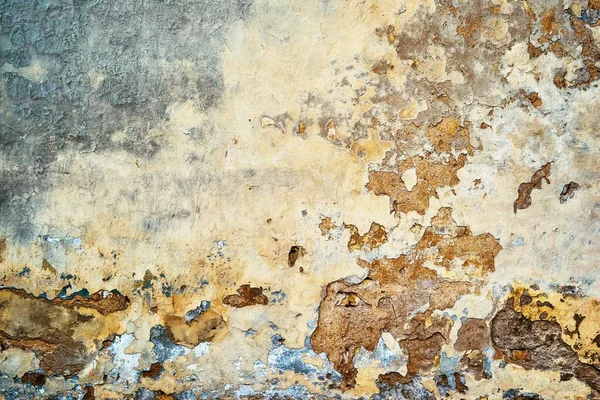 Abstrakcyjny Tynk Złuszczający Lub Obierający Wietrzny Ścianie Tle Tapecie — Zdjęcie stockowe