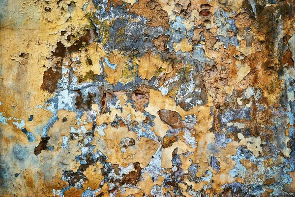 Exfoliant Pelant Enduit Altéré Sur Mur Pour Fond Abstrait Papier — Photo