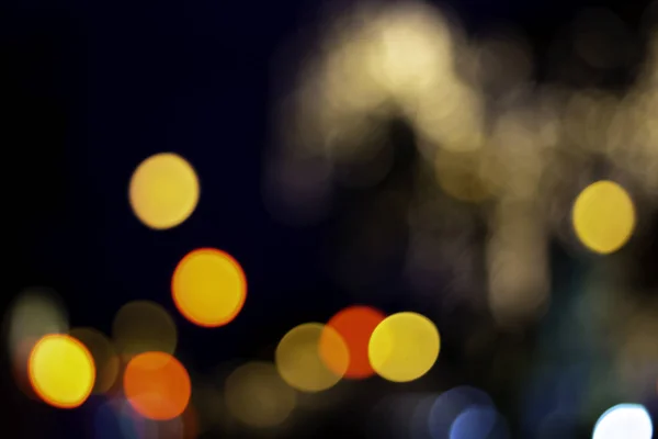 Abstract City Light Bokeh Colorful Background — Stock Photo, Image