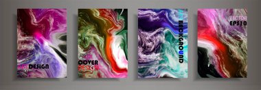 Modern tasarım A4. Renkli parlak sıvı boyalar soyut mermer dokusuna. Splash neon akrilik boyalar. Kullanılan tasarım kapak, sunumlar, baskı, el ilanı, kartvizit, davetiye, broşür, ambalaj siteleri,.
