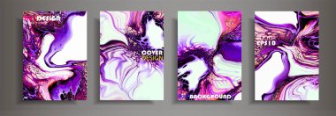 Modern tasarım A4. Renkli parlak sıvı boyalar soyut mermer dokusuna. Splash neon akrilik boyalar. Kullanılan tasarım sunumlar, baskı, el ilanı, iş kartları, davetiyeler, takvimler, siteleri, ambalaj, kapak.