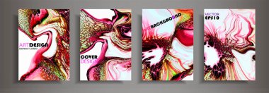 Modern tasarım A4. Renkli parlak sıvı boyalar soyut mermer dokusuna. Splash neon akrilik boyalar. Kullanılan tasarım sunumlar, baskı, el ilanı, iş kartları, davetiyeler, takvimler, siteleri, ambalaj, kapak.