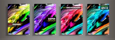 Modern tasarım A4. Renkli parlak sıvı boyalar soyut mermer dokusuna. Splash neon akrilik boyalar. Kullanılan tasarım sunumlar, baskı, el ilanı, iş kartları, davetiyeler, takvimler, siteleri, ambalaj, kapak.