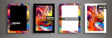 Modern tasarım A4. Renkli parlak sıvı boyalar soyut mermer dokusuna. Splash neon akrilik boyalar. Kullanılan tasarım sunumlar, baskı, el ilanı, iş kartları, davetiyeler, takvimler, siteleri, ambalaj, kapak.
