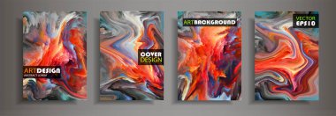 Modern tasarım A4. Renkli parlak sıvı boyalar soyut mermer dokusuna. Splash neon akrilik boyalar. Kullanılan tasarım sunumlar, baskı, el ilanı, iş kartları, davetiyeler, takvimler, siteleri, ambalaj, kapak.