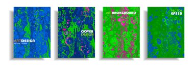 Modern tasarım A4. Renkli parlak sıvı boyalar soyut mermer dokusuna. Splash eğilimleri boyalar. Kullanılan tasarım sunumlar, baskı, el ilanı, iş kartları, Davetiyeler, takvimler, siteleri, ambalaj, kapak