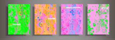 Modern tasarım A4. Renkli parlak sıvı boyalar soyut mermer dokusuna. Splash eğilimleri boyalar. Kullanılan tasarım sunumlar, baskı, el ilanı, iş kartları, Davetiyeler, takvimler, siteleri, ambalaj, kapak