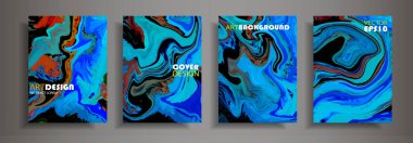 Modern tasarım A4. Renkli parlak sıvı boyalar soyut mermer dokusuna. Splash eğilimleri boyalar. Kullanılan tasarım sunumlar, baskı, el ilanı, iş kartları, Davetiyeler, takvimler, siteleri, ambalaj, kapak