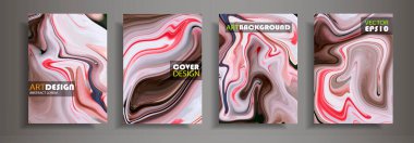 Modern tasarım A4. Renkli parlak sıvı boyalar soyut mermer dokusuna. Splash eğilimleri boyalar. Kullanılan tasarım sunumlar, baskı, el ilanı, iş kartları, Davetiyeler, takvimler, siteleri, ambalaj, kapak.