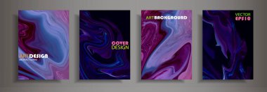 Modern tasarım A4. Renkli parlak sıvı boyalar soyut mermer dokusuna. Splash eğilimleri boyalar. Kullanılan tasarım sunumlar, baskı, el ilanı, iş kartları, Davetiyeler, takvimler, siteleri, ambalaj, kapak