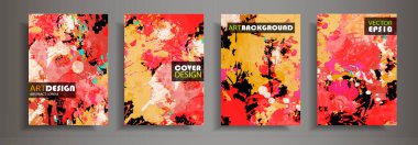 Modern tasarım A4. Renkli parlak sıvı boyalar soyut mermer dokusuna. Splash eğilimleri boyalar. Kullanılan tasarım sunumlar, baskı, el ilanı, iş kartları, Davetiyeler, takvimler, siteleri, ambalaj, kapak.
