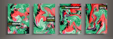 Modern tasarım A4. Renkli parlak sıvı boyalar soyut mermer dokusuna. Splash eğilimleri boyalar. Kullanılan tasarım sunumlar, baskı, el ilanı, iş kartları, Davetiyeler, takvimler, siteleri, ambalaj, kapak