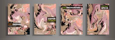 Modern tasarım A4. Renkli parlak sıvı boyalar soyut mermer dokusuna. Splash eğilimleri boyalar. Kullanılan tasarım sunumlar, baskı, el ilanı, iş kartları, Davetiyeler, takvimler, siteleri, ambalaj, kapak