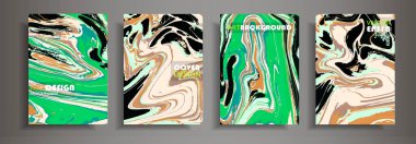 Modern tasarım A4. Renkli parlak sıvı boyalar soyut mermer dokusuna. Splash eğilimleri boyalar. Kullanılan tasarım sunumlar, baskı, el ilanı, iş kartları, Davetiyeler, takvimler, siteleri, ambalaj, kapak.