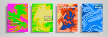 Modern tasarım A4. Soyut çok renkli mermer dokusuna renkli parlak sıvı boyalar. Splash eğilimleri boyalar. Kullanılan tasarım sunumlar, baskı, el ilanı, iş kartları, Davetiyeler, takvimler, siteleri.