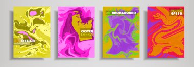 Modern tasarım A4. Soyut çok renkli mermer dokusuna renkli parlak sıvı boyalar. Splash eğilimleri boyalar. Kullanılan tasarım sunumlar, baskı, el ilanı, iş kartları, Davetiyeler, takvimler, siteleri.