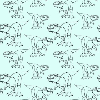 dinozor tek satır ile sorunsuz desen