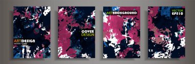 Modern tasarım A4. Renkli parlak sıvı boyalar soyut mermer dokusuna. Splash neon akrilik boyalar. Kullanılan tasarım sunumlar, baskı, el ilanı, iş kartları, davetiyeler, takvimler, siteleri, ambalaj, kapak.