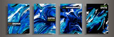 Modern tasarım A4. Renkli parlak sıvı boyalar soyut mermer dokusuna. Sıçrama akrilik boyalar. Kullanılan tasarım sunumlar, baskı, el ilanı, iş kartları, davetiyeler, takvimler, siteleri, ambalaj, kapak.
