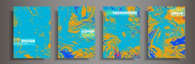 Modern tasarım A4. Renkli parlak sıvı boyalar soyut mermer dokusuna. Sıçrama akrilik boyalar. Kullanılan tasarım sunumlar, baskı, el ilanı, iş kartları, davetiyeler, takvimler, siteleri, ambalaj, kapak.