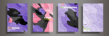 Modern tasarım A4. Renkli parlak sıvı boyaların soyut parlak dokusu. Sıçrama eğilimleri boyalar. Kullanılmış tasarım sunumları, baskı, el ilanı, kartvizit, davetiye, takvim, site, ambalaj, kapak.