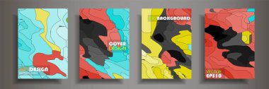 Modern tasarım A4. Renkli parlak sıvı boyaların soyut parlak dokusu. Sıçrama eğilimleri boyalar. Kullanılmış tasarım sunumları, baskı, el ilanı, kartvizit, davetiye, takvim, site, ambalaj, kapak.