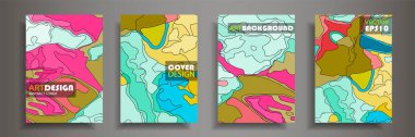 Modern tasarım A4. Renkli parlak sıvı boyaların soyut parlak dokusu. Sıçrama eğilimleri boyalar. Kullanılmış tasarım sunumları, baskı, el ilanı, kartvizit, davetiye, takvim, site, ambalaj, kapak.