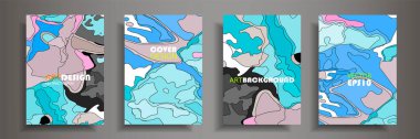 Modern tasarım A4. Renkli parlak sıvı boyaların soyut parlak dokusu. Sıçrama eğilimleri boyalar. Kullanılmış tasarım sunumları, baskı, el ilanı, kartvizit, davetiye, takvim, site, ambalaj, kapak.