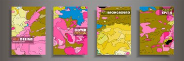 Modern tasarım A4. Renkli parlak sıvı boyaların soyut parlak dokusu. Sıçrama eğilimleri boyalar. Kullanılmış tasarım sunumları, baskı, el ilanı, kartvizit, davetiye, takvim, site, ambalaj, kapak.
