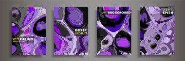 Modern tasarım A4. Renkli parlak sıvı boyaların soyut parlak dokusu. Sıçrama eğilimleri boyalar. Kullanılmış tasarım sunumları, baskı, el ilanı, kartvizit, davetiye, takvim, site, ambalaj, kapak.