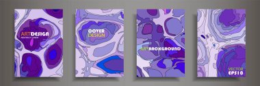 Modern tasarım A4. Renkli parlak sıvı boyaların soyut parlak dokusu. Sıçrama eğilimleri boyalar. Kullanılmış tasarım sunumları, baskı, el ilanı, kartvizit, davetiye, takvim, site, ambalaj, kapak.