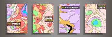 Modern tasarım A4. Renkli parlak sıvı boyaların soyut parlak dokusu. Sıçrama eğilimleri boyalar. Kullanılmış tasarım sunumları, baskı, el ilanı, kartvizit, davetiye, takvim, site, ambalaj, kapak.