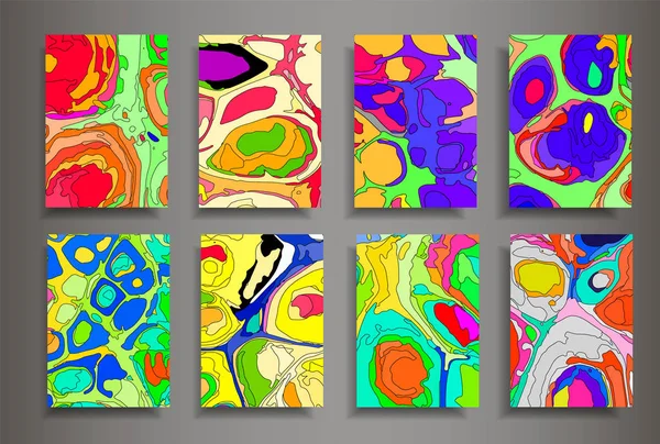 Design Moderne Abstract Texture Lumineuse Des Peintures Liquides Lumineuses Colorées — Image vectorielle