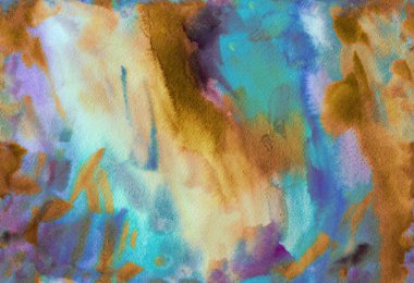 Soyut canlı renk illüstrasyon ile suluboya dikişsiz desen.