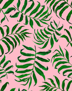 Tropik palmiye yaprakları pürüzsüz