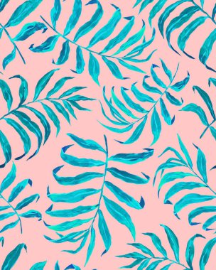 Tropik palmiye yaprakları pürüzsüz