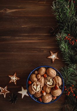 Güzel Noel dekor ve arka plan