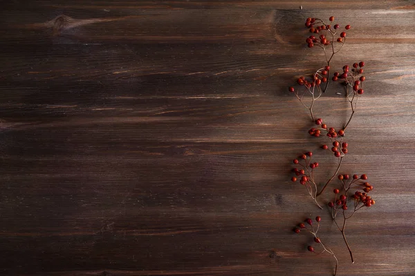 Dried flowers on the table