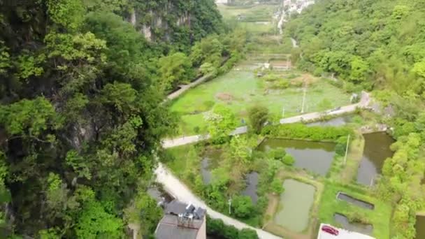 Drone Εναέρια Άποψη Του Πάνω Από Karst Ορεινό Τοπίο Του — Αρχείο Βίντεο