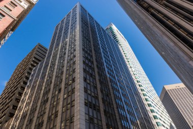 San Francisco, California, ABD finans bölgesine binalarda detay