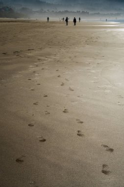 Turistler ve yerliler için top beach, Oregon, ABD de güneşin tadını.