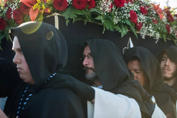 A Dominikai testvériség a Szent Krisztus győzelme, Our Lady of the rózsafüzér, az ő fájdalmas Mysteries — Stock Fotó