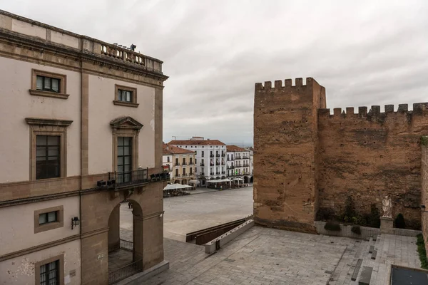 Kilátással a Plaza Mayor, a Balbos fórum mellett a városháza Csomor. — Stock Fotó