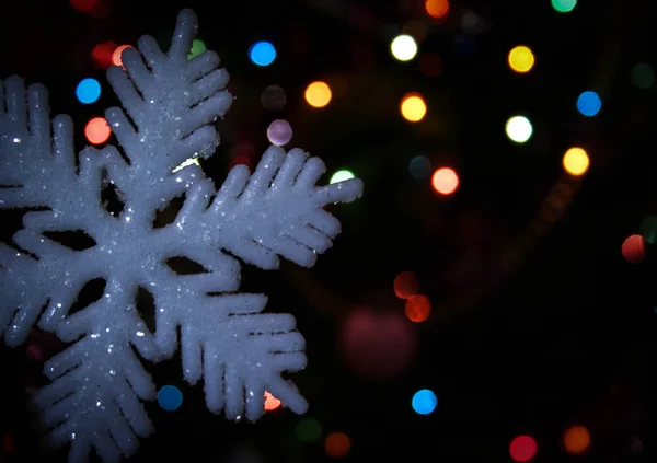 Snowflake Garland Background — Stock Photo, Image