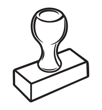 Damganın beyaz üzerindeki vektör çizimi