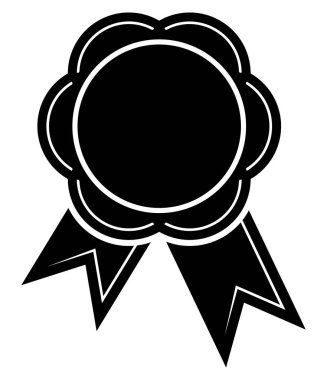 Beyaz üzerindeki siyah damganın vektör illüstrasyonu