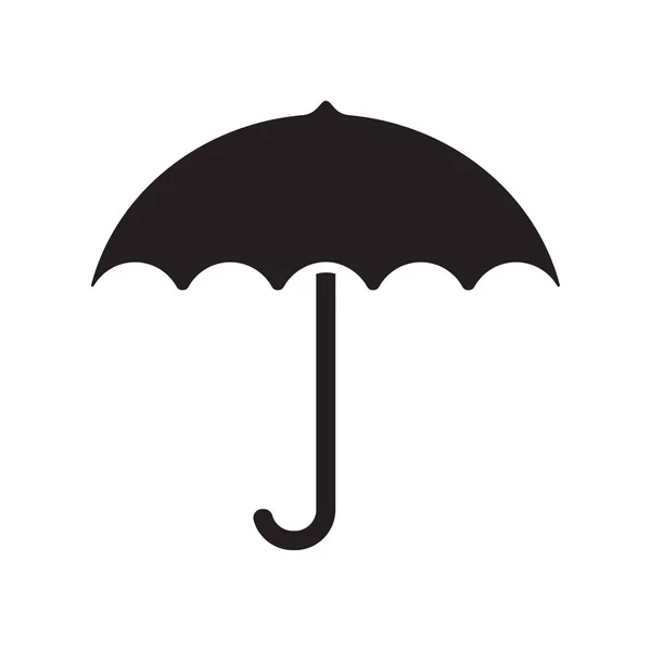 Vektor Illustration Des Roten Regenschirms Auf Weißem Hintergrund — Stockvektor